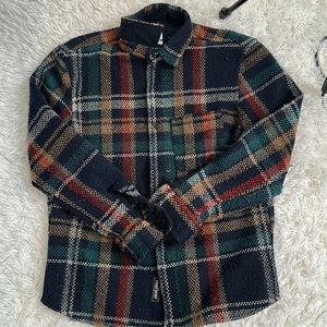Zara thick plaid flannel jacket